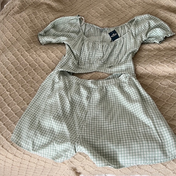 Gingham print Romper - Picture 2 of 3